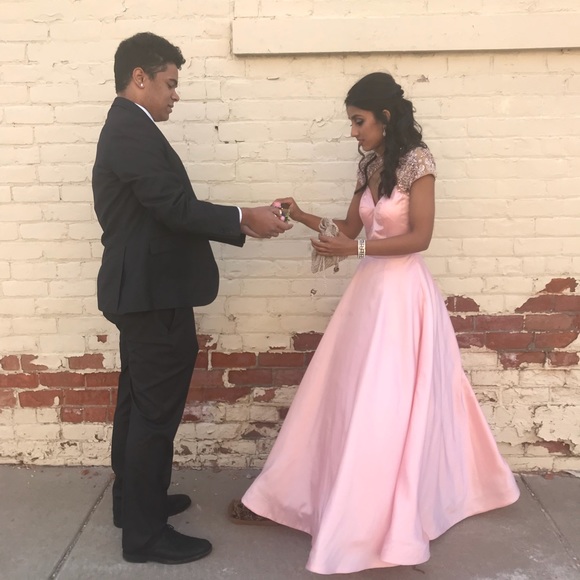 Sherri Hill Pink Princess Flare Prom Paegent Dress - Picture 2 of 3